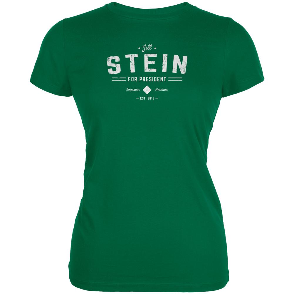 Election 2016 Jill Stein Empower America Vintage Juniors Soft T Shirt Juniors T-Shirts Old Glory 2XL Kelly Green