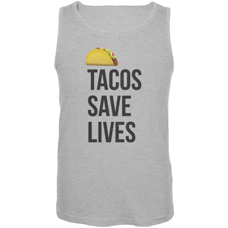Tacos Save Lives Mens Tank Top Men's Tank Tops Old Glory 2XL Heather