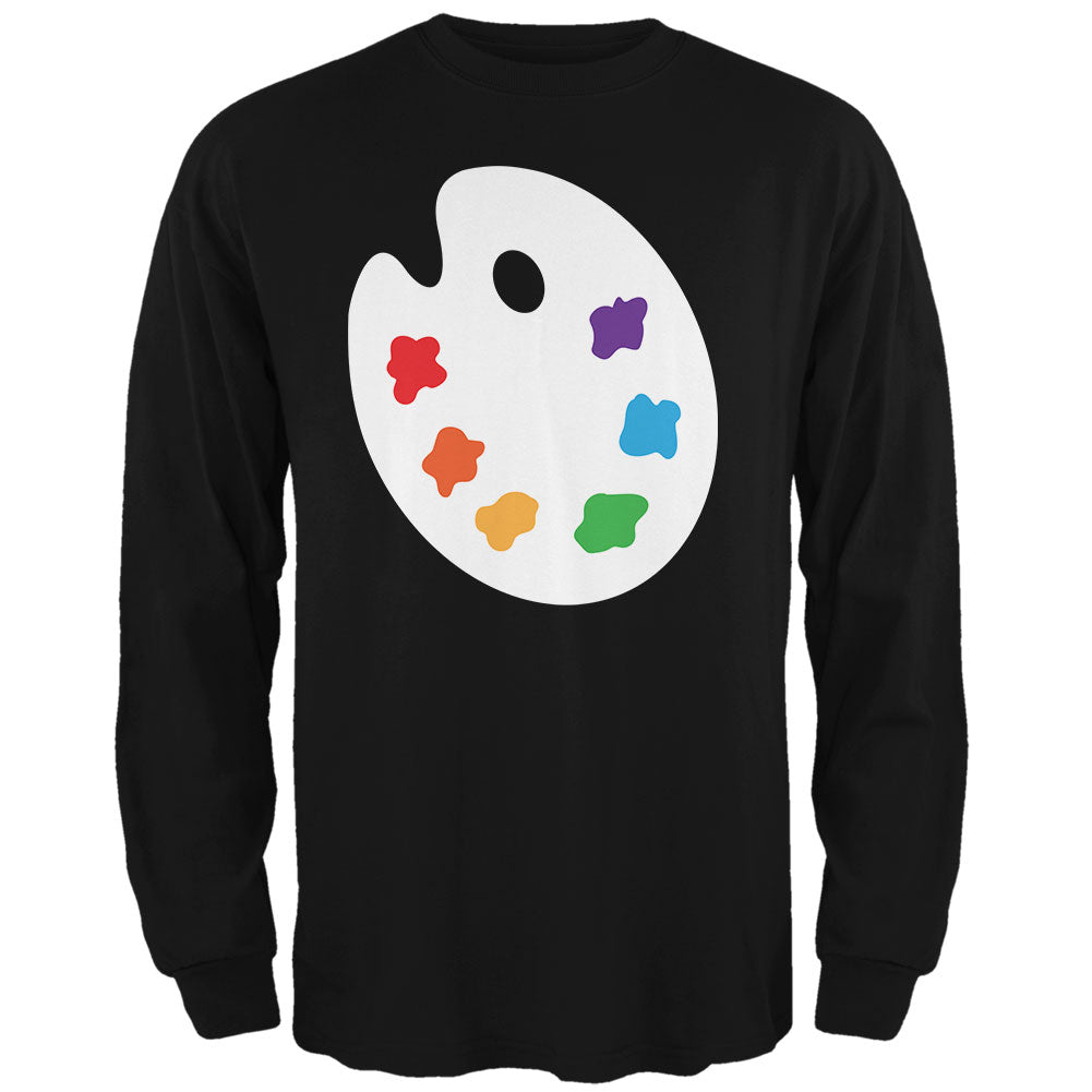 Halloween Artist Palette Costume Mens Long Sleeve T Shirt Men's Long Sleeves Old Glory 2XL Black