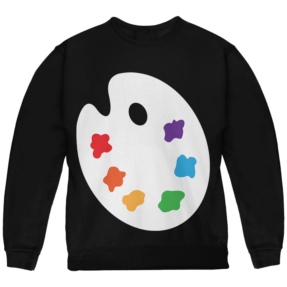 Halloween Artist Palette Costume Youth Sweatshirt Youth Sweatshirts Old Glory YLG Black