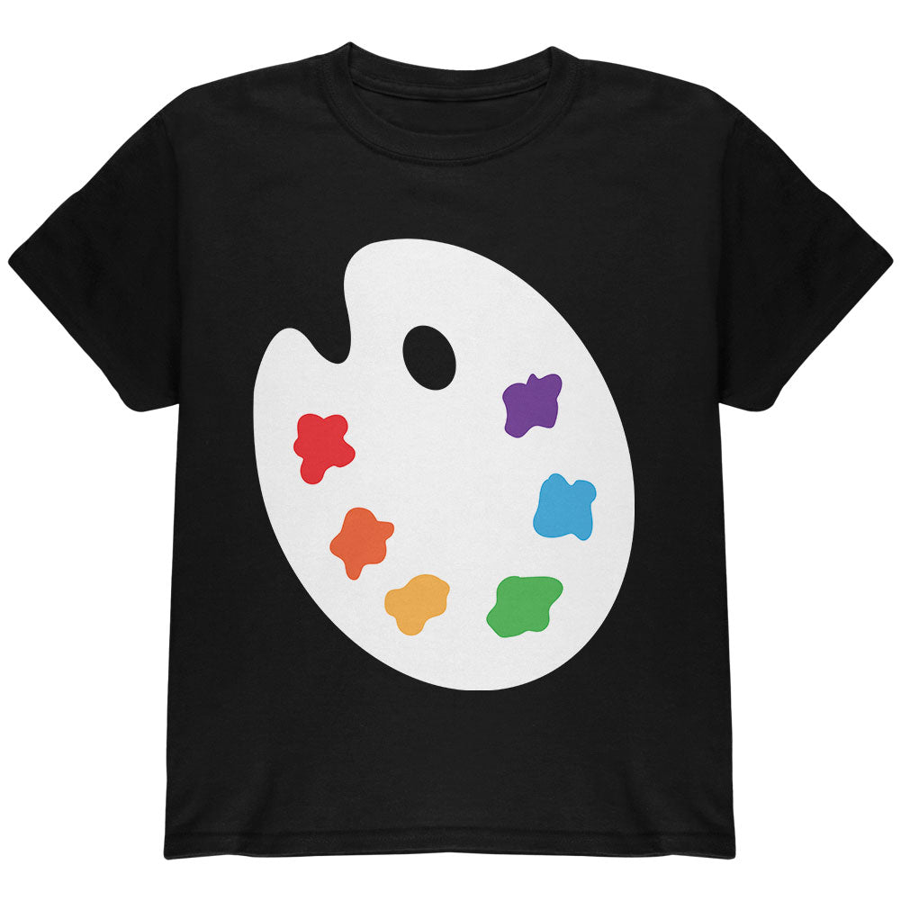 Halloween Artist Palette Costume Youth T Shirt Youth T-Shirts Old Glory YLG Black