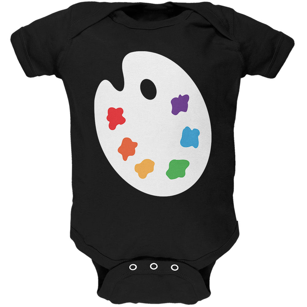 Halloween Artist Palette Costume Soft Baby One Piece Baby One Piece Old Glory 0-3M Black