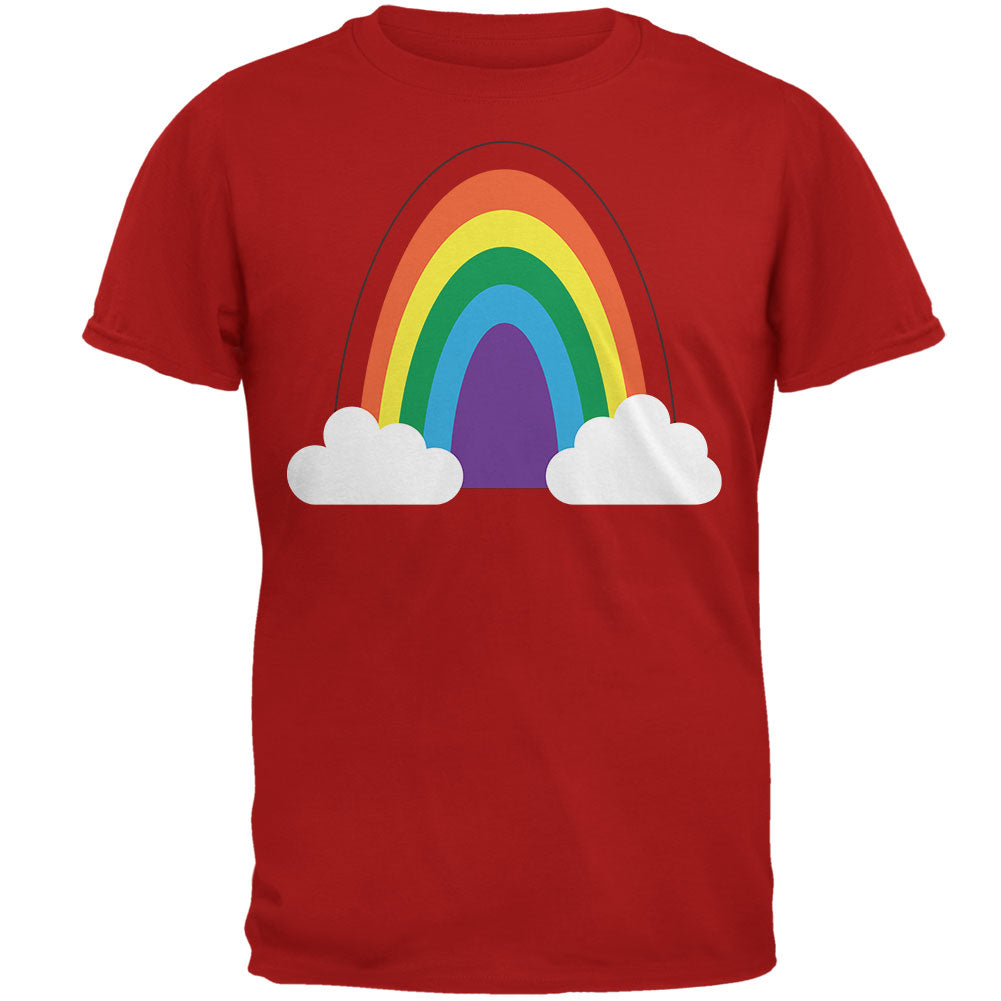 Halloween Rainbow Costume Mens T Shirt Men's T-Shirts Old Glory 2XL Red
