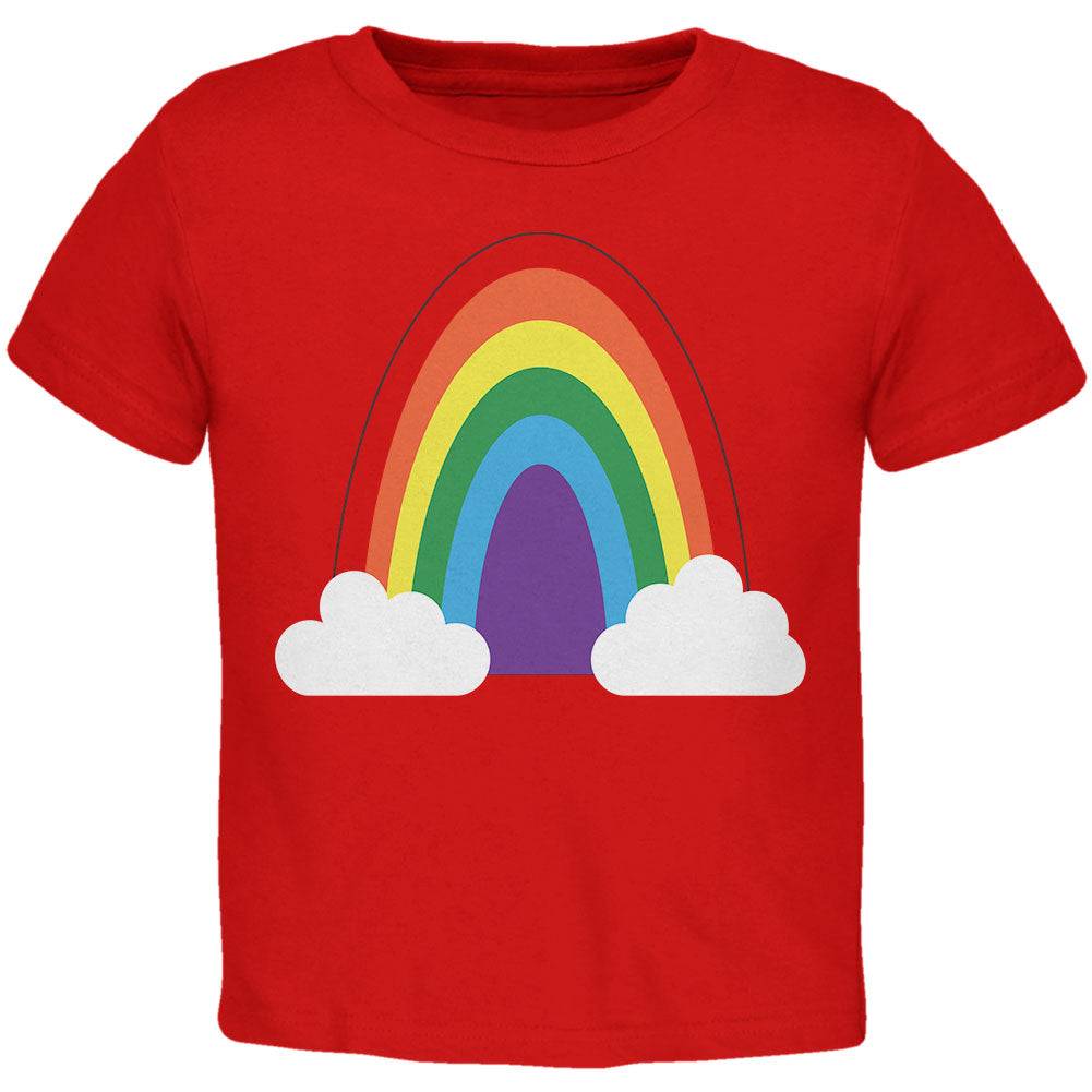 Halloween Rainbow Costume Toddler T Shirt Toddler T-Shirts Old Glory 2T Red