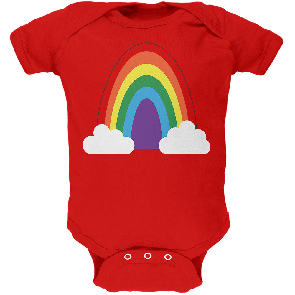 Halloween Rainbow Costume Soft Baby One Piece Baby One Piece Old Glory 0-3M Red