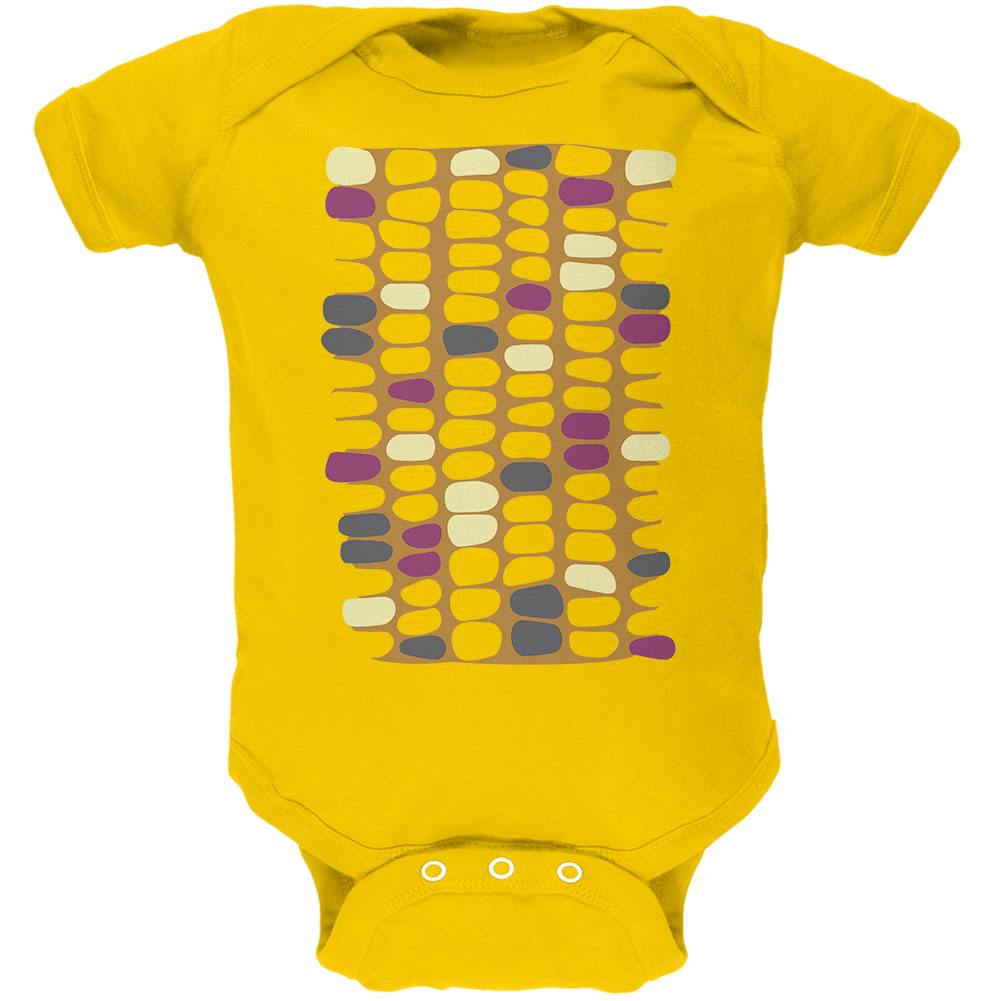 Halloween Indian Flint Corn Costume Soft Baby One Piece Baby One Piece Old Glory 0-3M Yellow