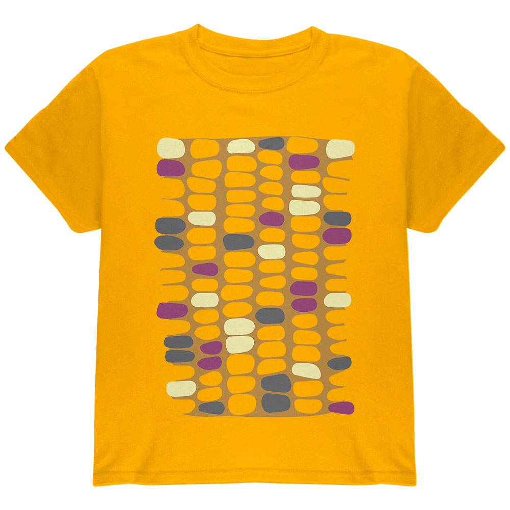 Halloween Indian Flint Corn Costume Youth T Shirt Youth T-Shirts Old Glory YLG Gold