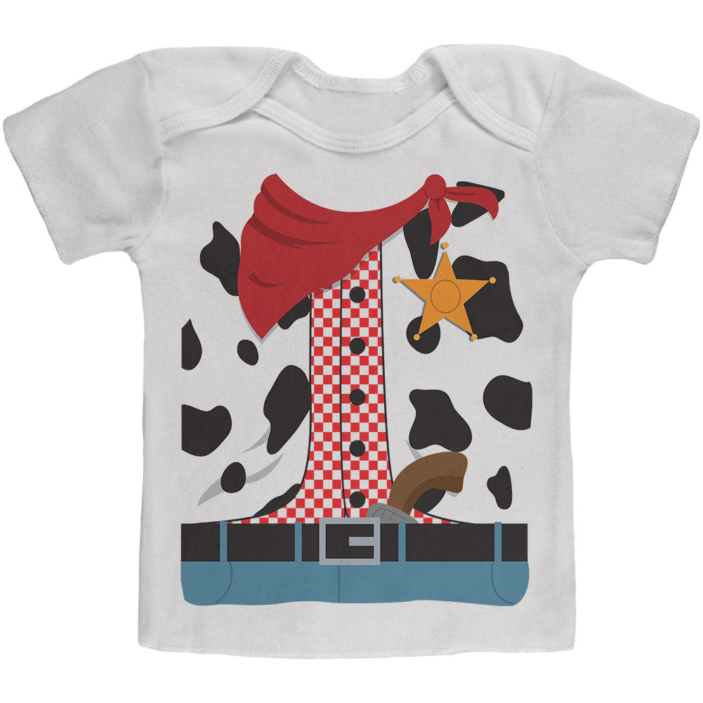 Halloween Cowgirl Costume Baby T Shirt Infant T-Shirts Old Glory 18-24M White