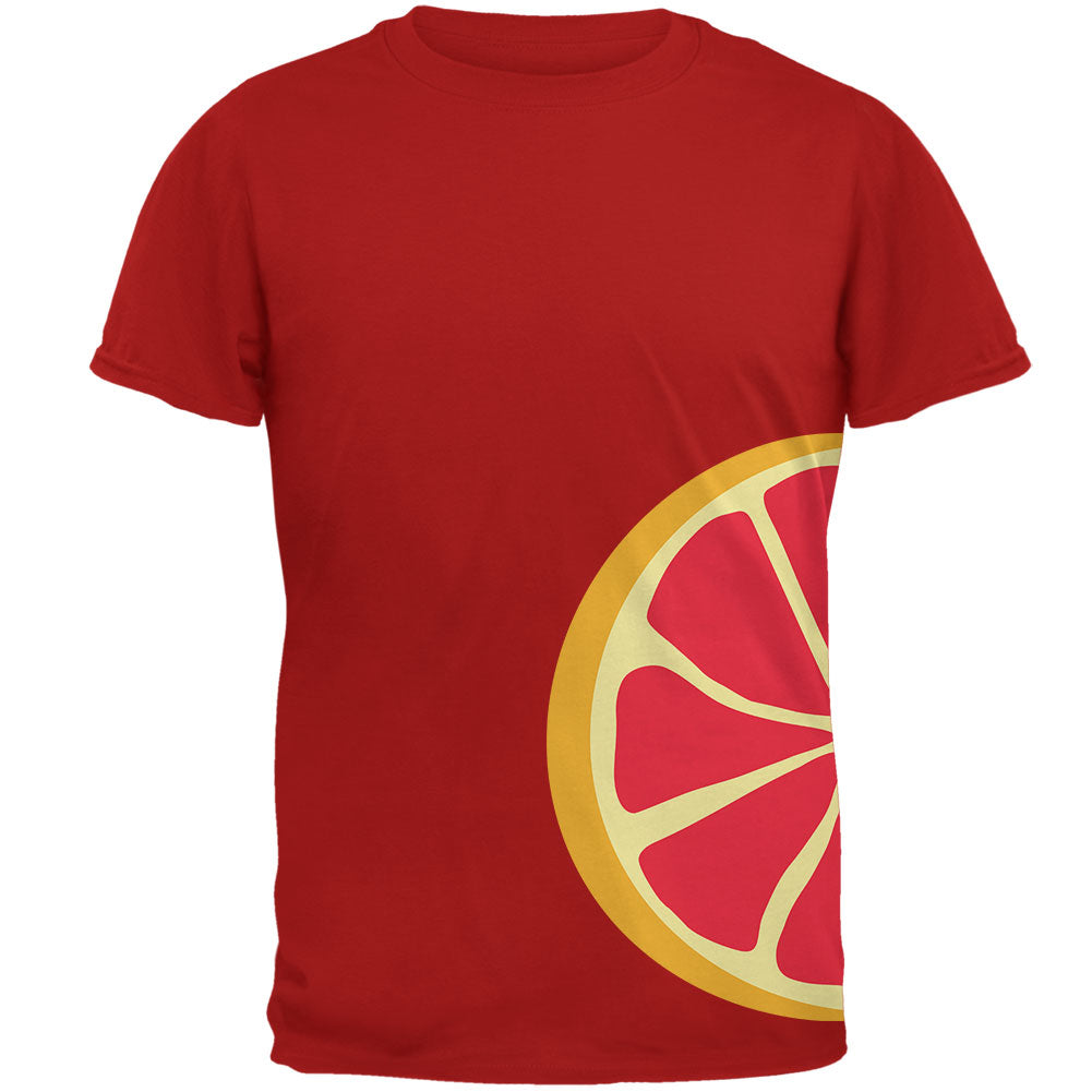 Grapefruit Slice Costume Mens T Shirt Men's T-Shirts Old Glory 2XL Red