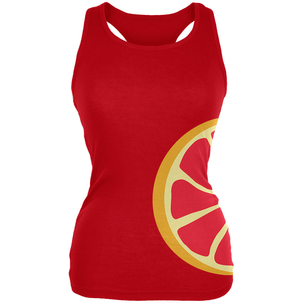 Grapefruit Slice Costume Juniors Soft Tank Top Juniors Tank Tops Old Glory 2XL Red
