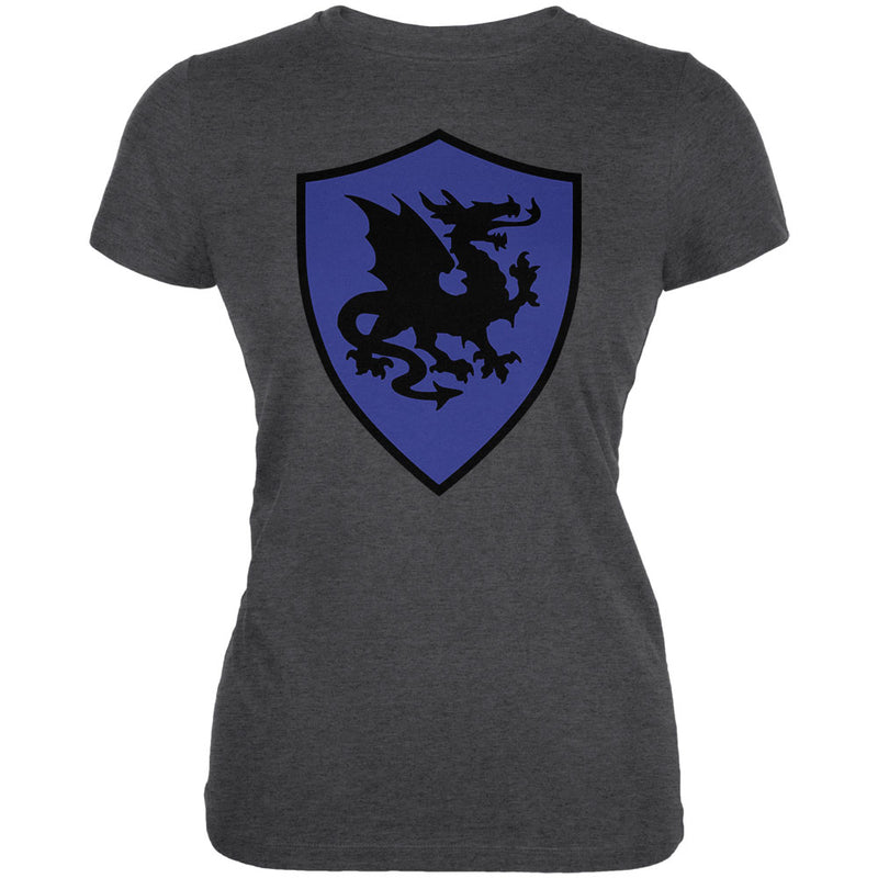 Halloween Knight Shield Costume Dragon Juniors Soft T Shirt Juniors T-Shirts Old Glory 2XL Deep Heather