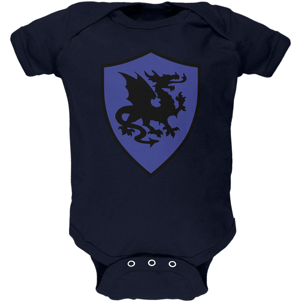 Halloween Knight Shield Costume Dragon Soft Baby One Piece Baby One Piece Old Glory 0-3M Navy
