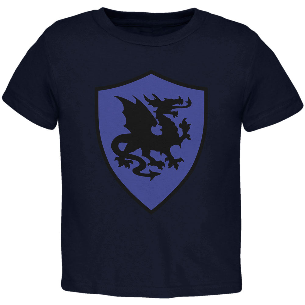 Halloween Knight Shield Costume Dragon Toddler T Shirt Toddler T-Shirts Old Glory 2T Navy