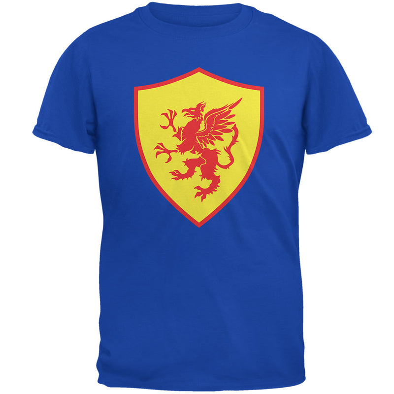Halloween Knight Shield Costume Griffin Mens T Shirt Men's T-Shirts Old Glory 2XL Royal