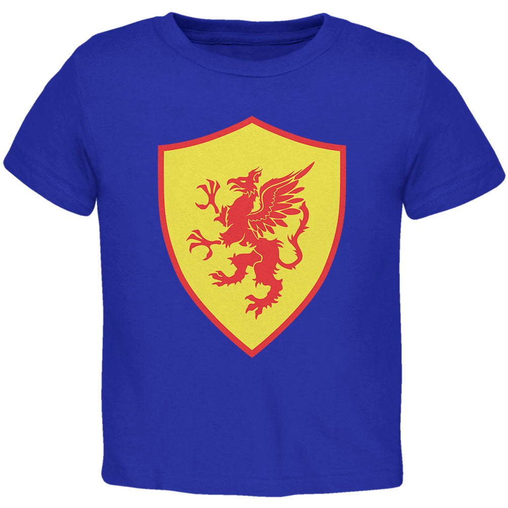 Halloween Knight Shield Costume Griffin Toddler T Shirt Toddler T-Shirts Old Glory 2T Royal