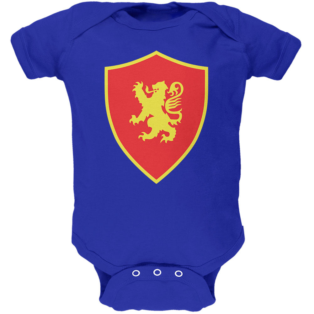 Halloween Knight Shield Costume Rampant Lion Soft Baby One Piece Baby One Piece Old Glory 0-3M Royal