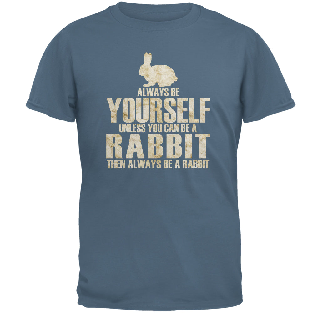 Always Be Yourself Rabbit Mens T Shirt Men's T-Shirts Old Glory 2XL Indigo Blue