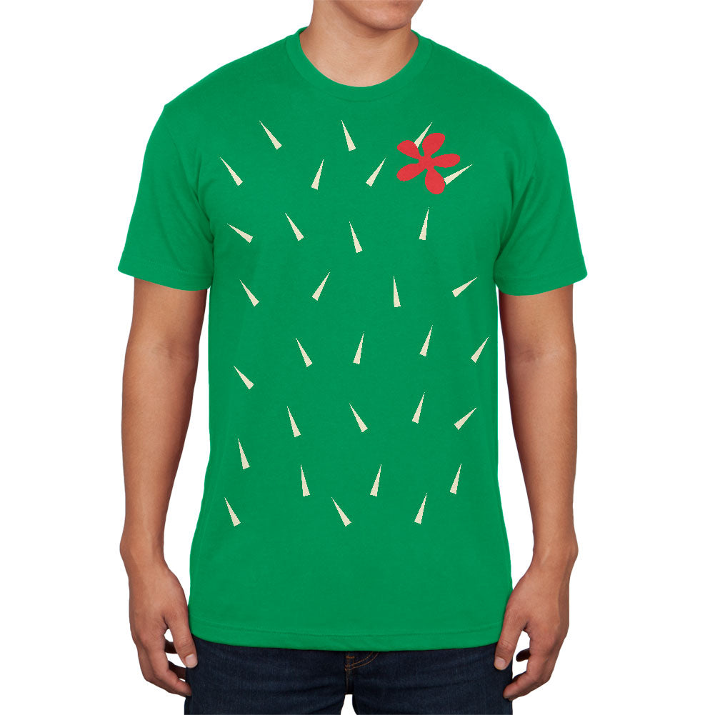 Halloween Cactus Costume Mens T Shirt Men's T-Shirts Old Glory 2XL Irish Green