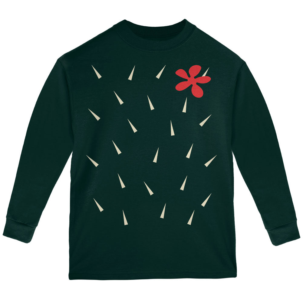 Halloween Cactus Costume Youth T Shirt Youth T-Shirts Old Glory YLG Forest Green