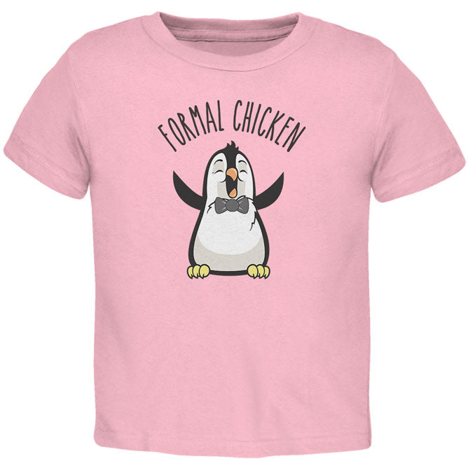 Formal Chicken Toddler T Shirt Toddler T-Shirts Old Glory 2T Pink