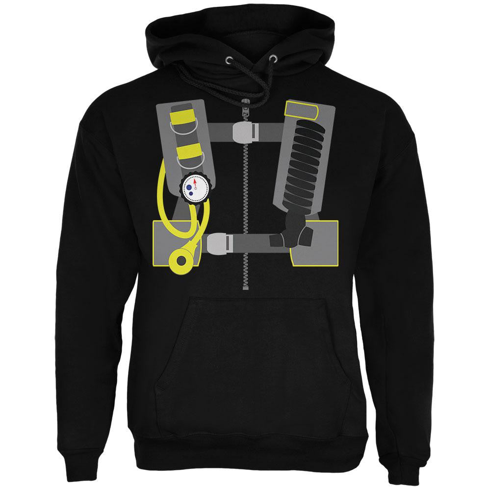 Halloween Costume Scuba Diver Costume Mens Hoodie Men's Hoodies Old Glory 2XL Black