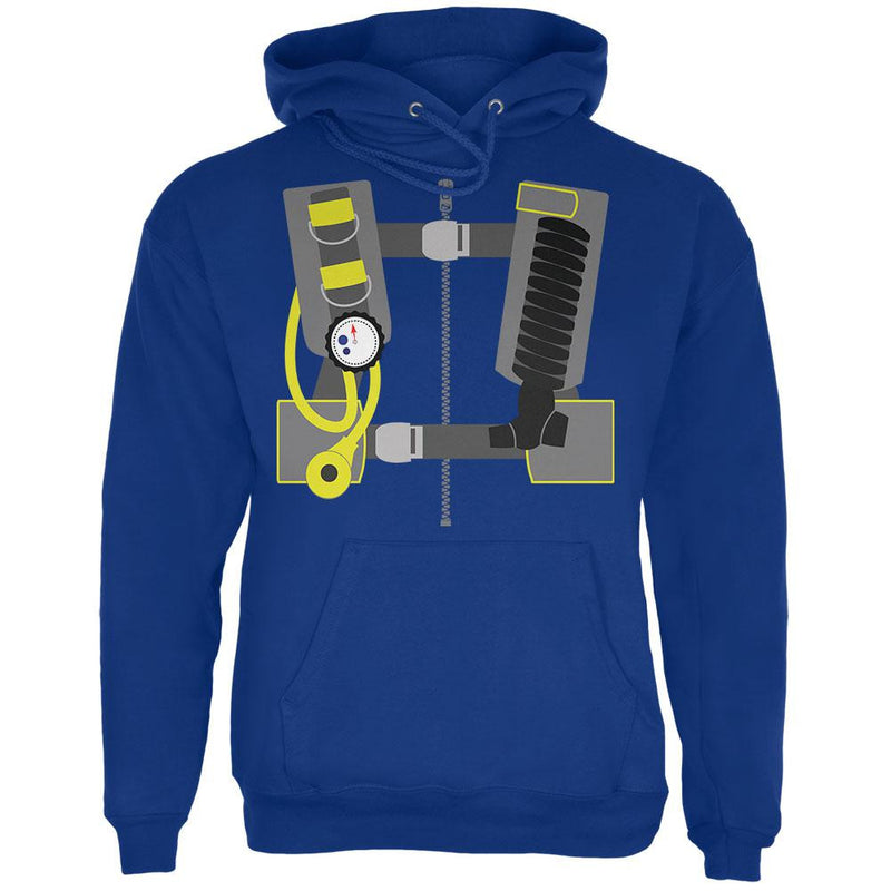 Halloween Costume Scuba Diver Costume Mens Hoodie Men's Hoodies Old Glory 2XL Blue