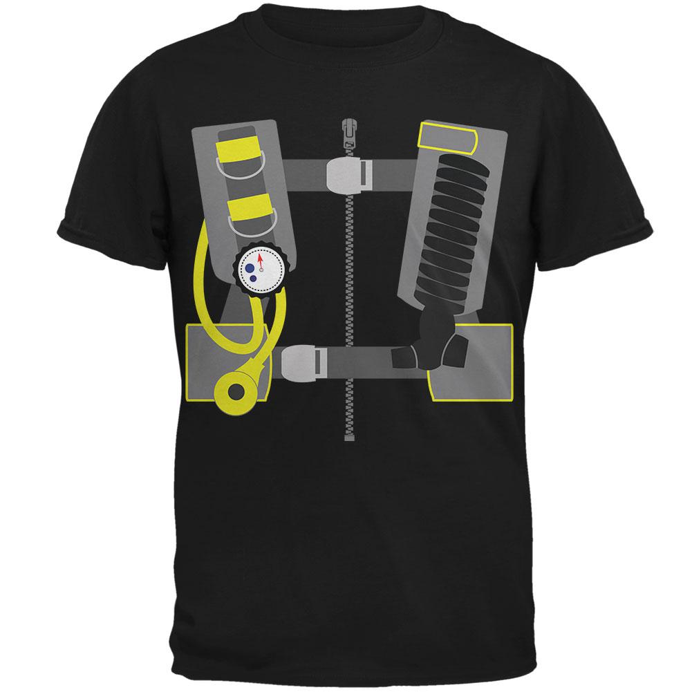 Halloween Costume Scuba Diver Costume Mens T Shirt Men's T-Shirts Old Glory 2XL Black