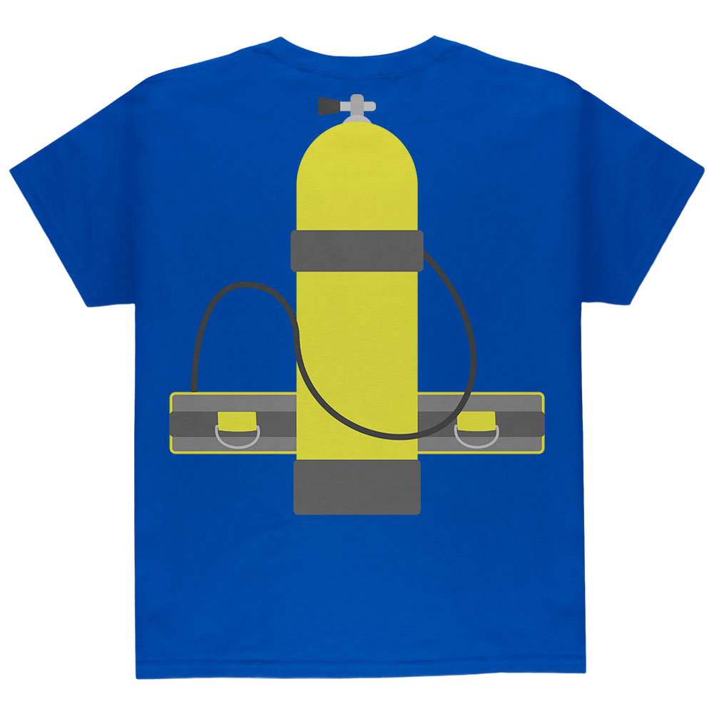 Halloween Costume Scuba Diver Costume Youth T Shirt Youth T-Shirts Old Glory