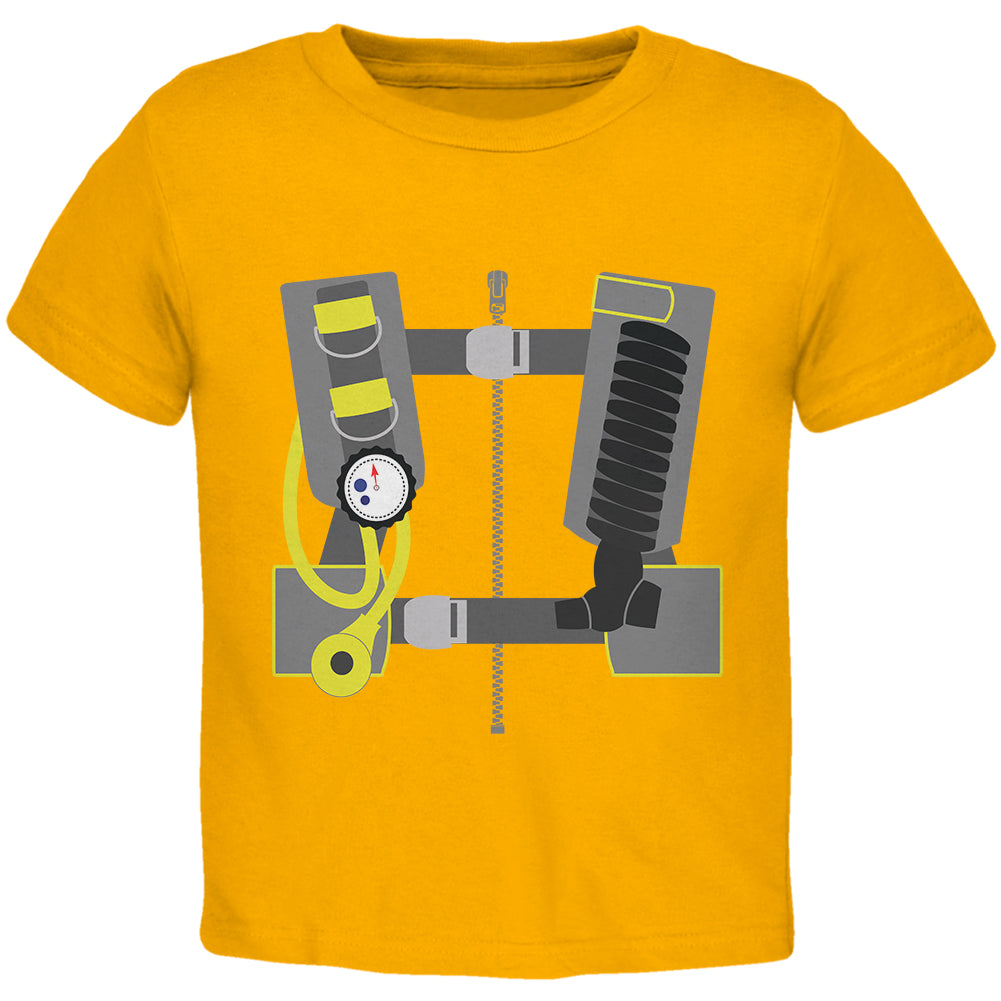 Halloween Costume Scuba Diver Costume Toddler T Shirt Toddler T-Shirts Old Glory 2T Gold