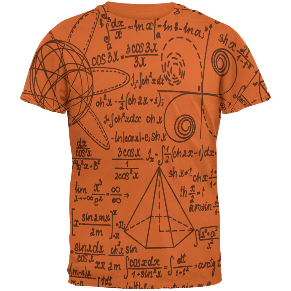 Math Geek Formula Mens T Shirt Men's T-Shirts Old Glory SM Texas Orange