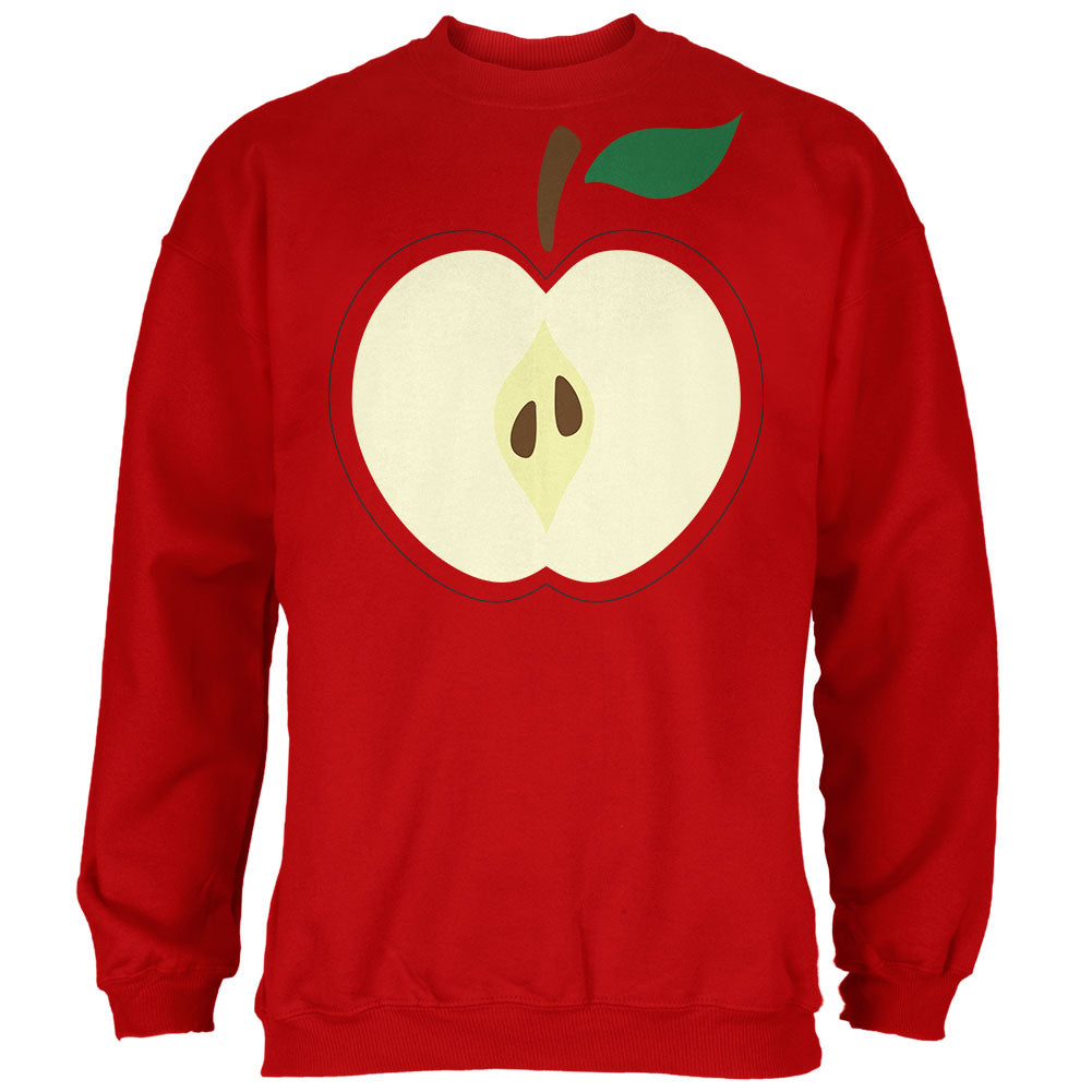 Halloween Apple Slice Costume Mens Sweatshirt Men's Sweatshirts Old Glory 2XL Red