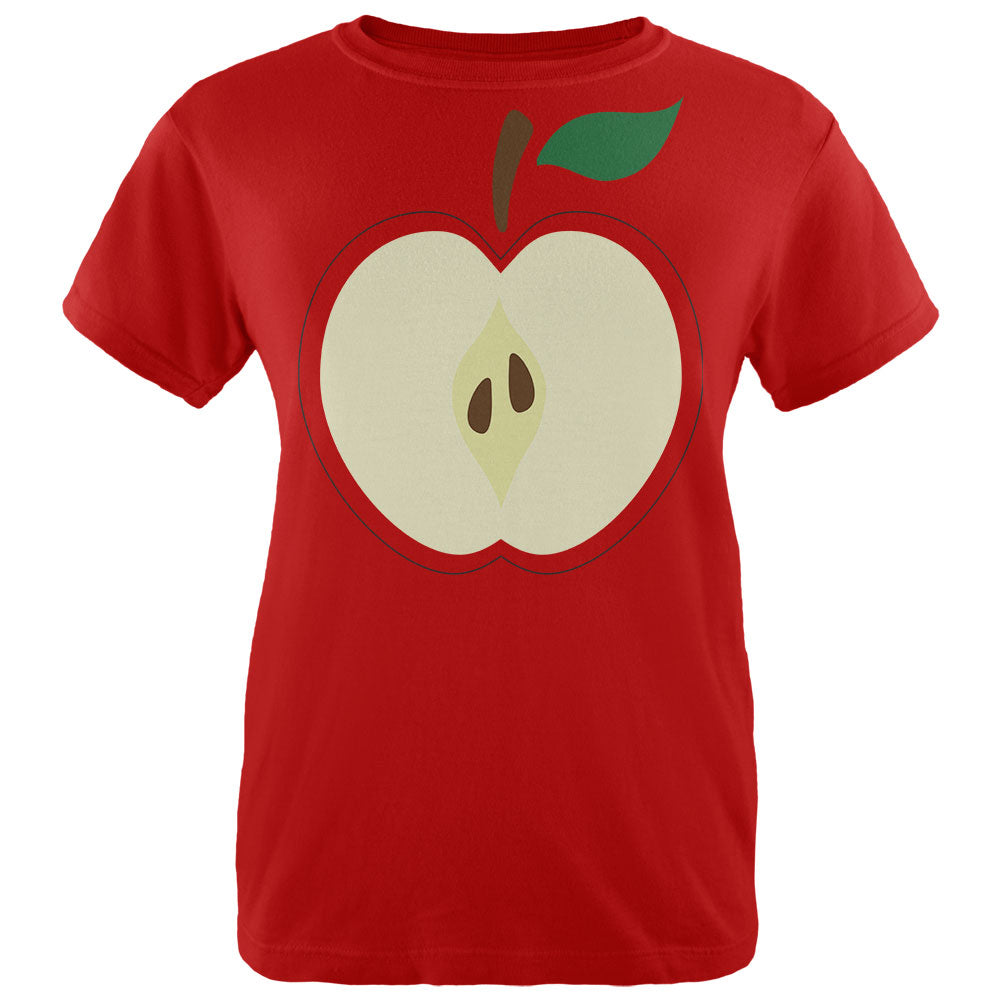 Halloween Apple Slice Costume Womens T Shirt Women's T-Shirts Old Glory LG Red