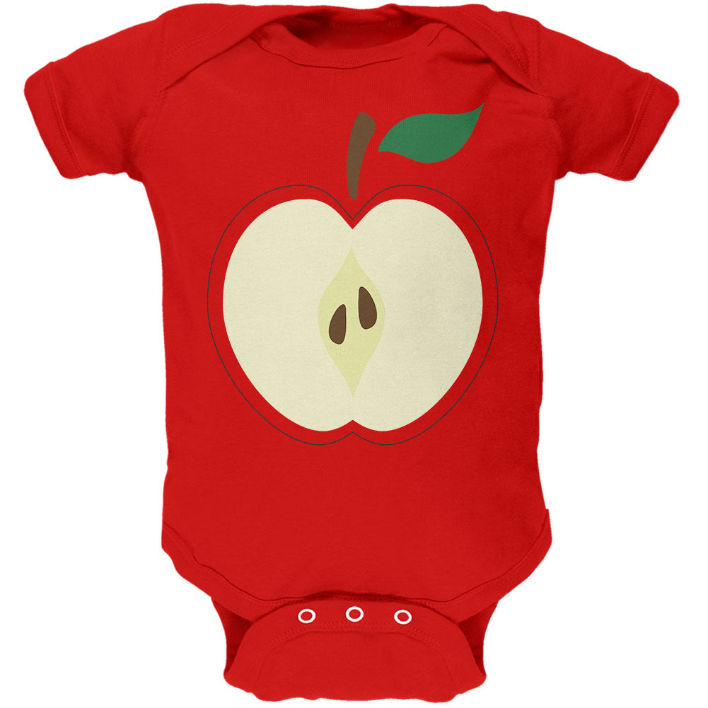 Halloween Apple Slice Costume Soft Baby One Piece Baby One Piece Old Glory 0-3M Red