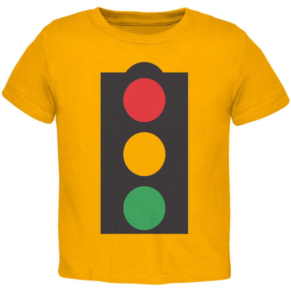 Halloween Stoplight Costume Toddler T Shirt Toddler T-Shirts Old Glory 2T Gold