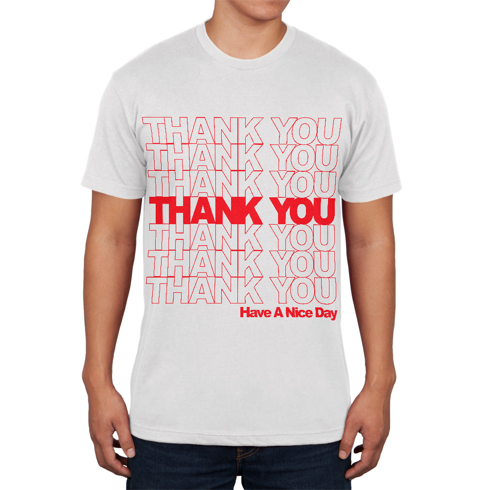Halloween Thank You Bag Funny Costume Mens Soft T Shirt Men's T-Shirts Old Glory 2XL White