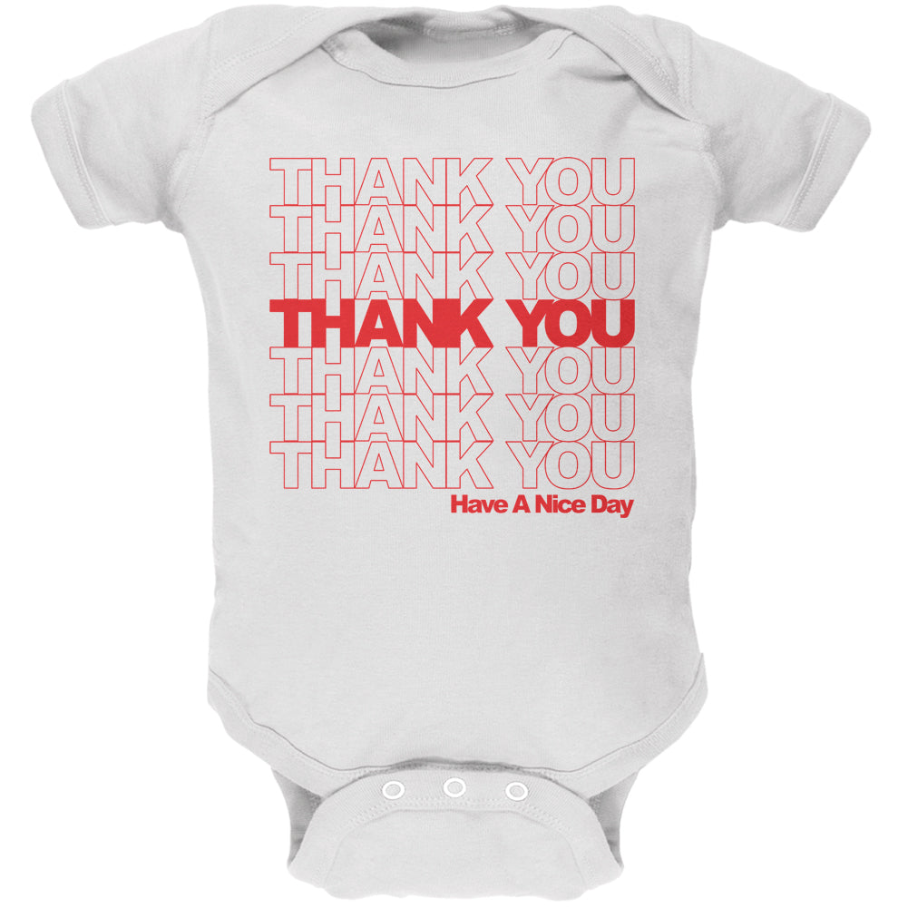 Halloween Thank You Bag Funny Costume Soft Baby One Piece Baby One Piece Old Glory 0-3M White