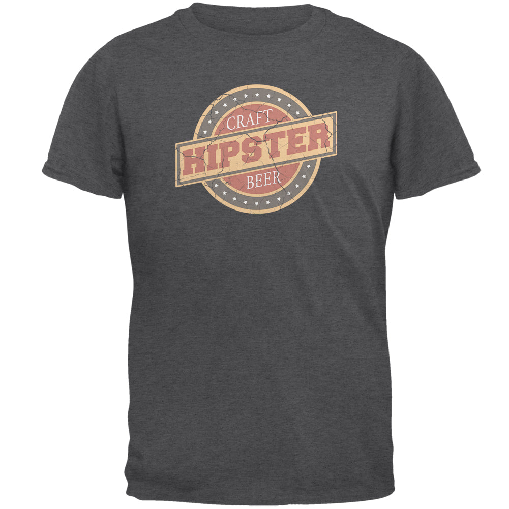 Hipster Craft Beer Funny Mens T Shirt Men's T-Shirts global 2XL Dark Heather