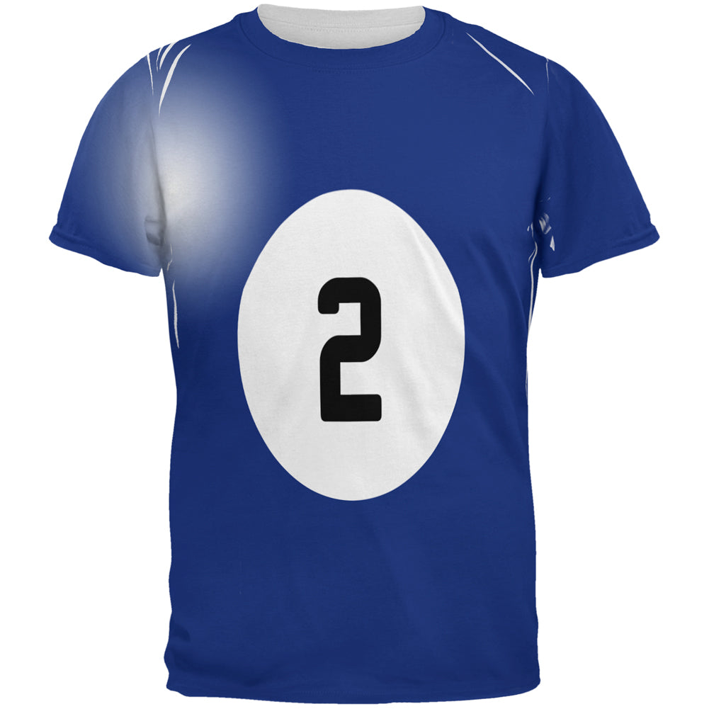 Halloween Billiard Pool Ball Two Costume All Over Mens T Shirt Men's T-Shirts Old Glory 2XL Multi