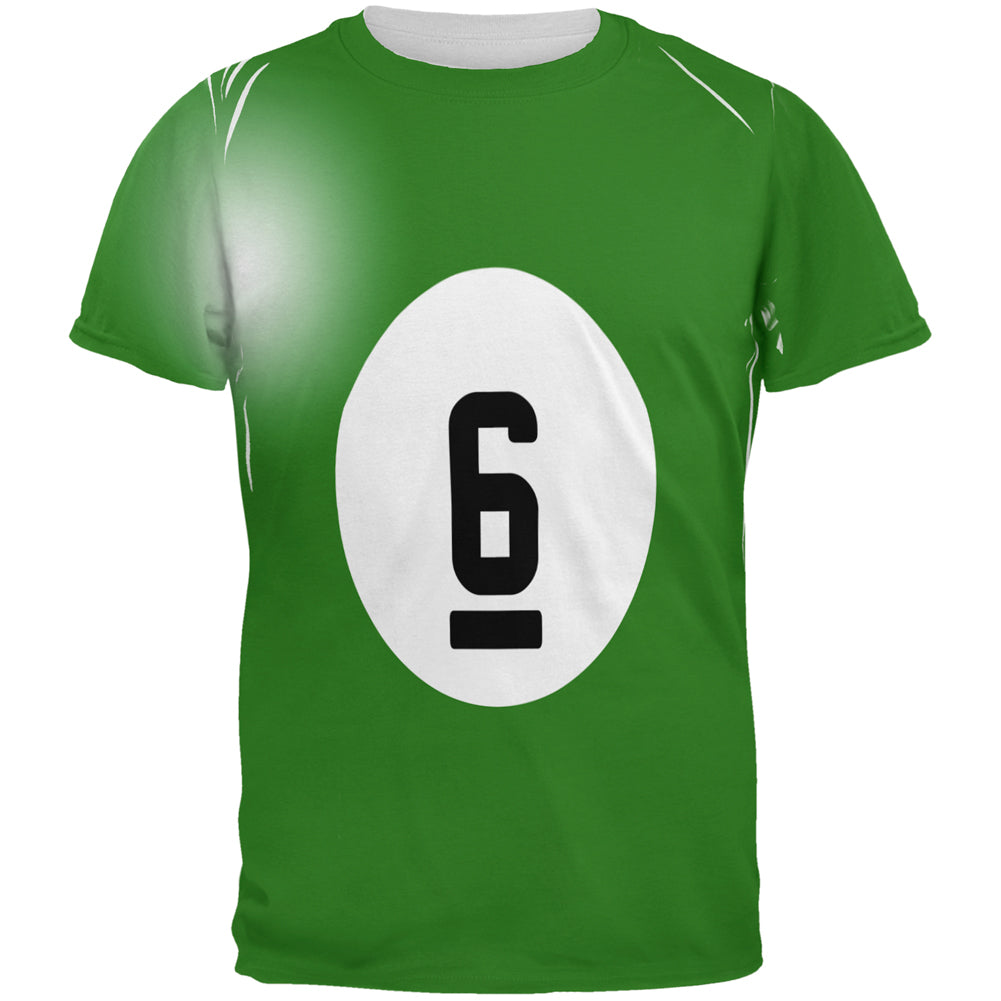 Halloween Billiard Pool Ball Six Costume All Over Mens T Shirt Men's T-Shirts Old Glory 2XL Multi