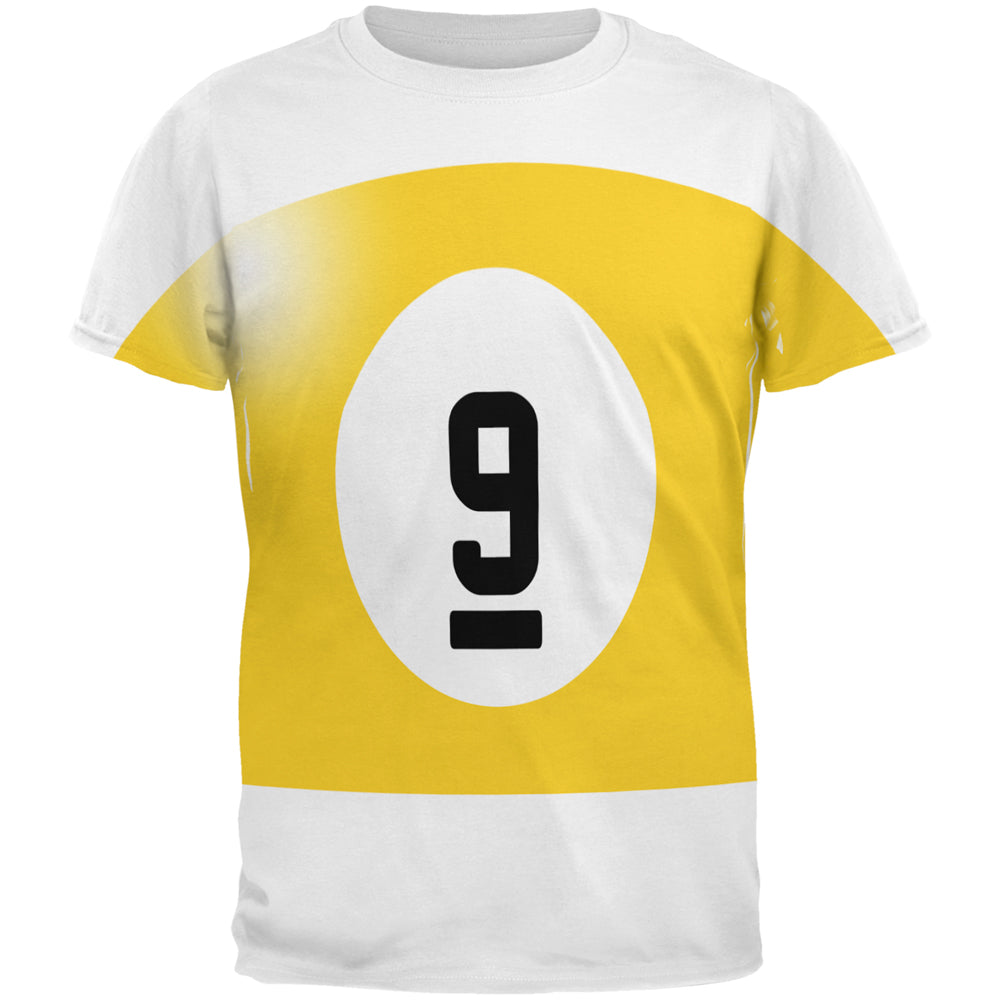 Halloween Billiard Pool Ball Nine Costume All Over Mens T Shirt Men's T-Shirts Old Glory 2XL Multi