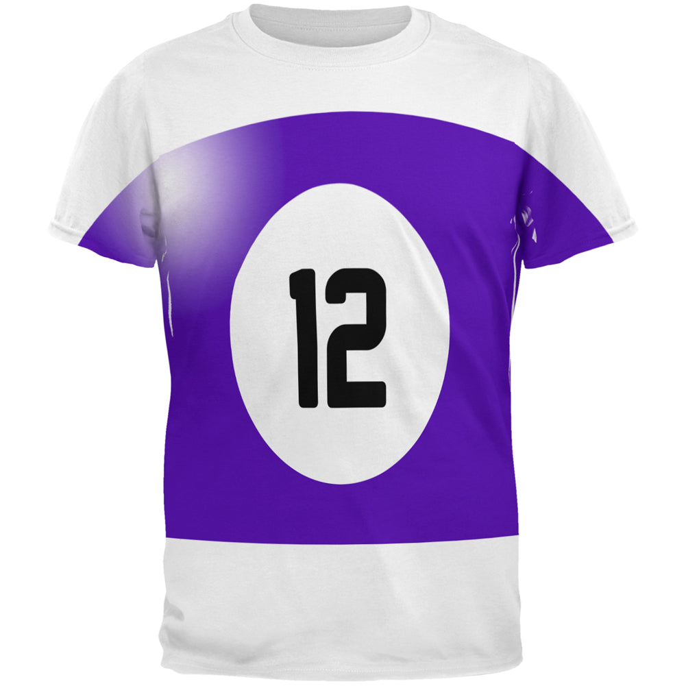 Halloween Billiard Pool Ball Twelve Costume All Over Mens T Shirt Men's T-Shirts Old Glory 2XL Multi