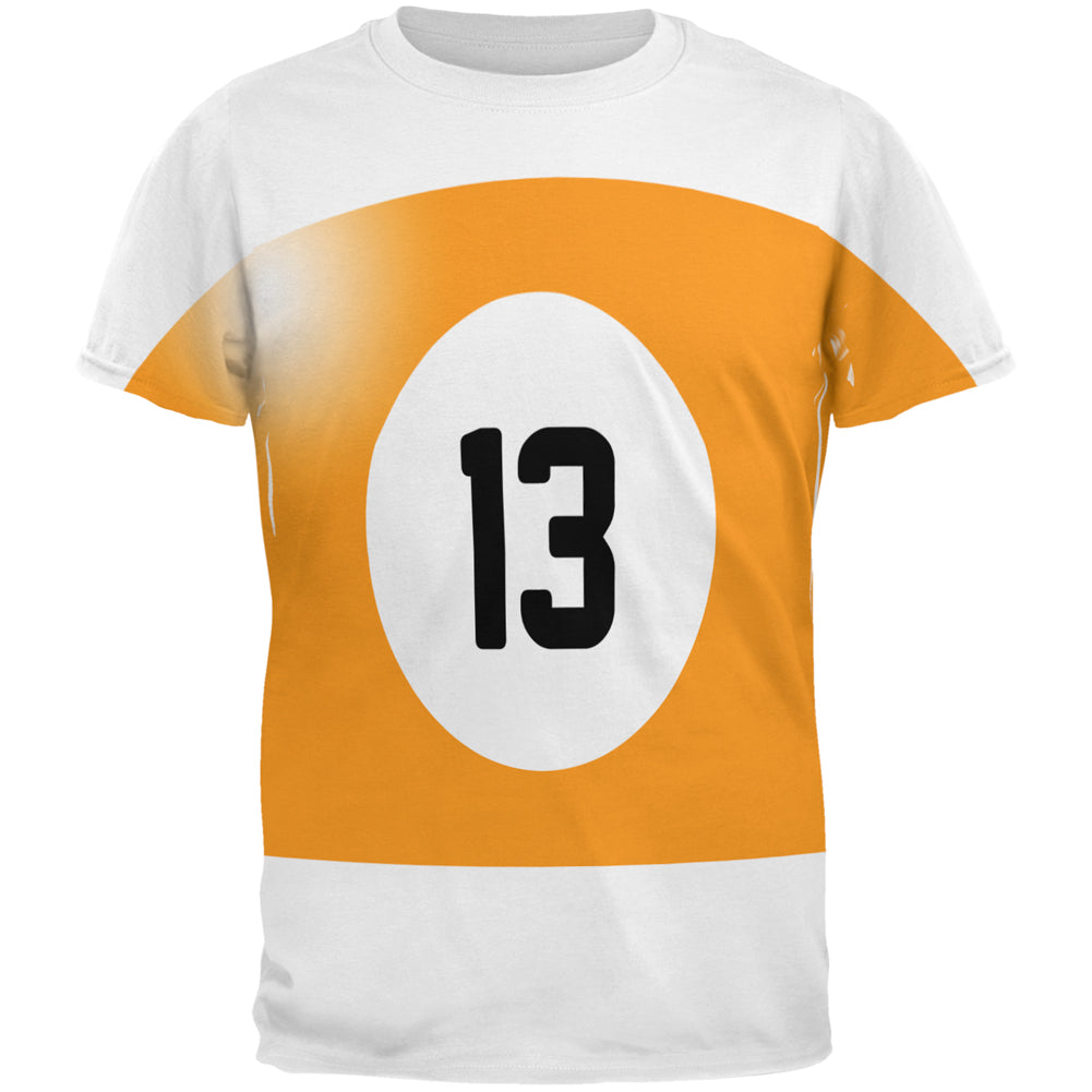 Halloween Billiard Pool Ball Thirteen Costume All Over Mens T Shirt Men's T-Shirts Old Glory 2XL Multi