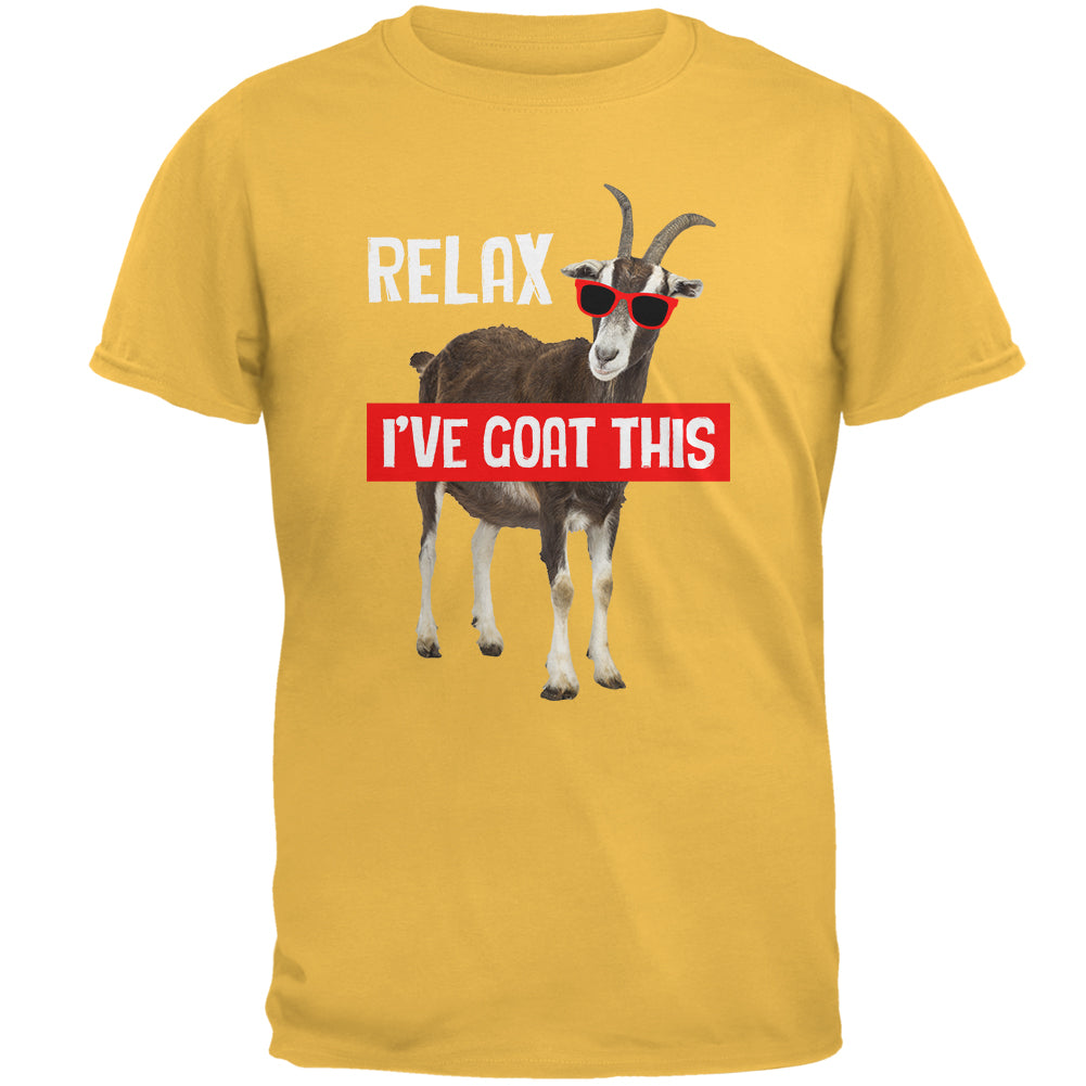 Relax I've Goat Got This Mens T Shirt Men's T-Shirts Old Glory 2XL Honey