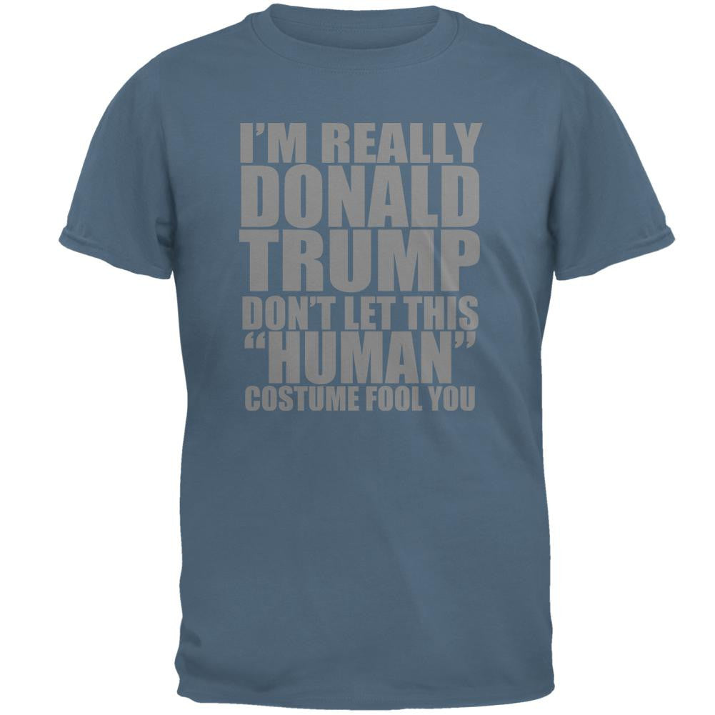 Halloween Election Donald Trump Costume Mens T Shirt Men's T-Shirts Old Glory 2XL Blue