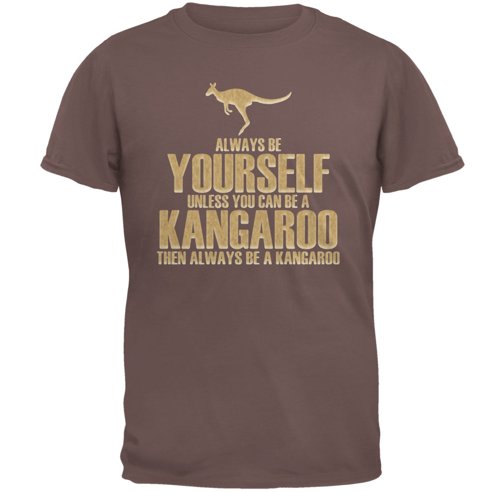 Always Be Yourself Kangaroo Mens T Shirt Men's T-Shirts Old Glory 2XL Chestnut
