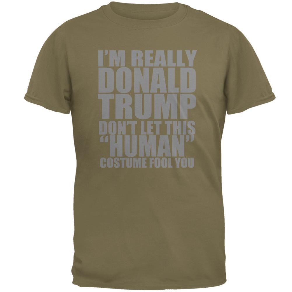 Halloween Election Donald Trump Costume Mens T Shirt Men's T-Shirts Old Glory 2XL Brown