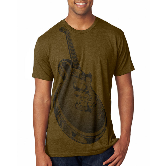 Electric Guitar Mens T Shirt Men's T-Shirts Old Glory 2XL Brown
