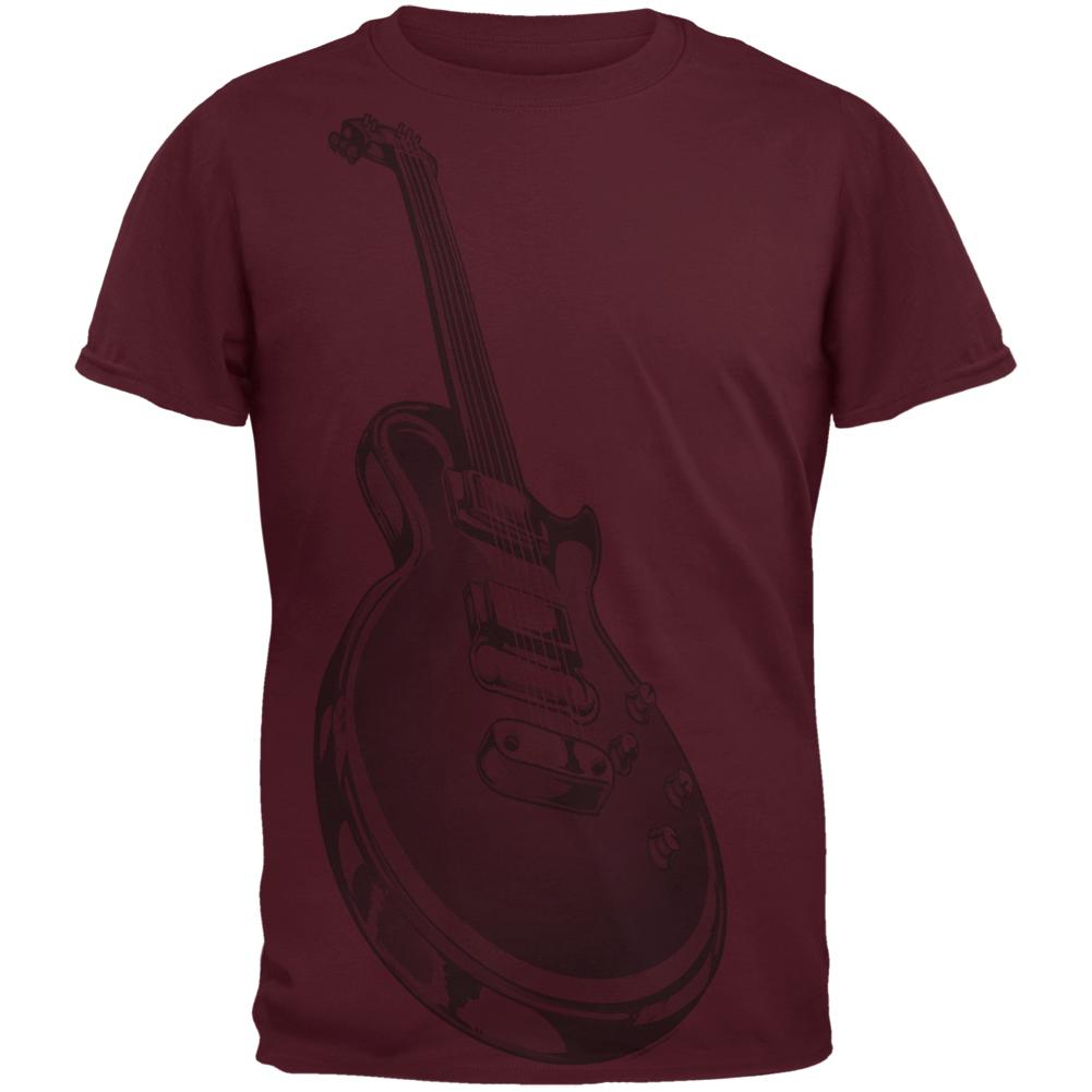 Electric Guitar Mens T Shirt Men's T-Shirts Old Glory 2XL Red