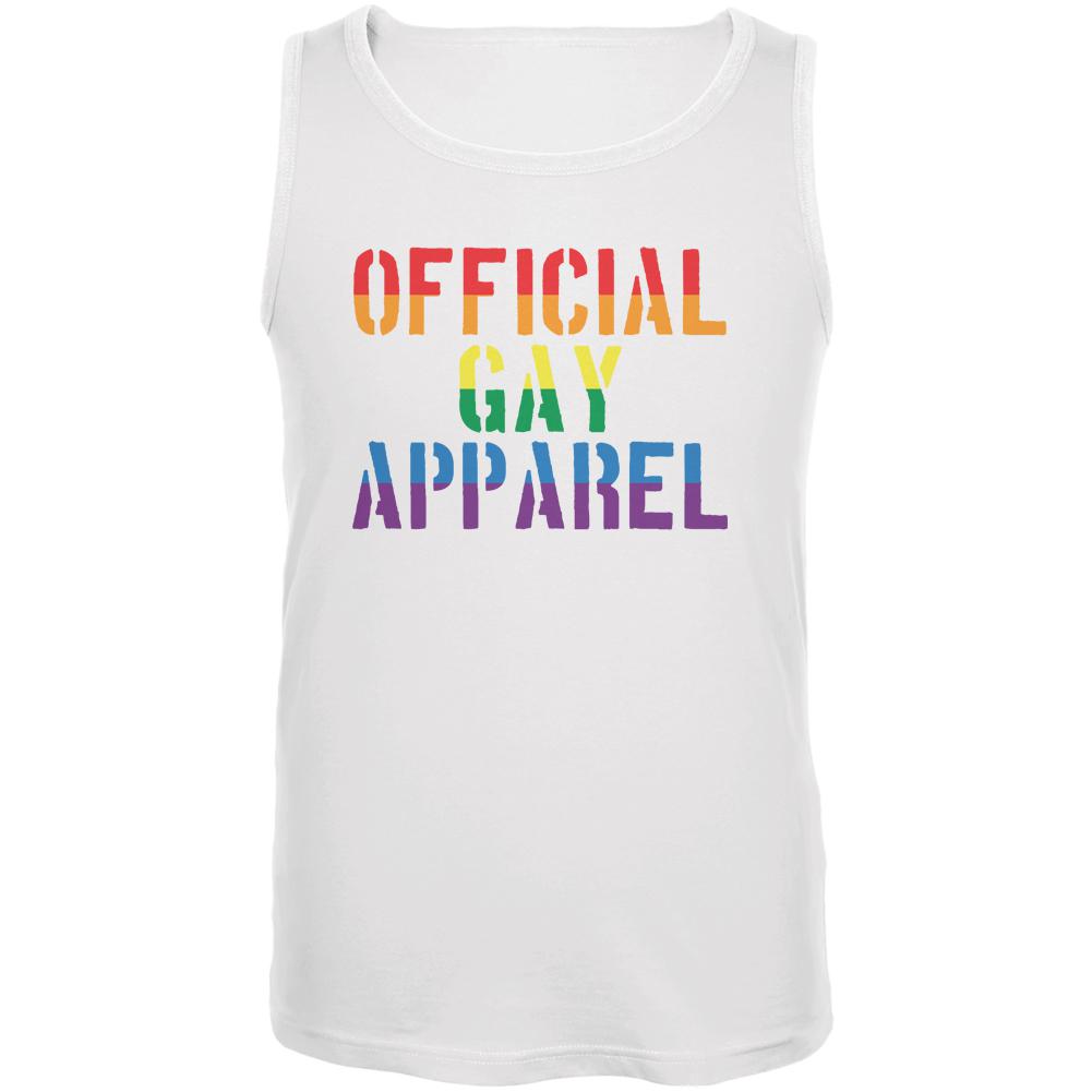 Christmas Official Gay Apparel Mens Tank Top Men's Tank Tops Old Glory 2XL White