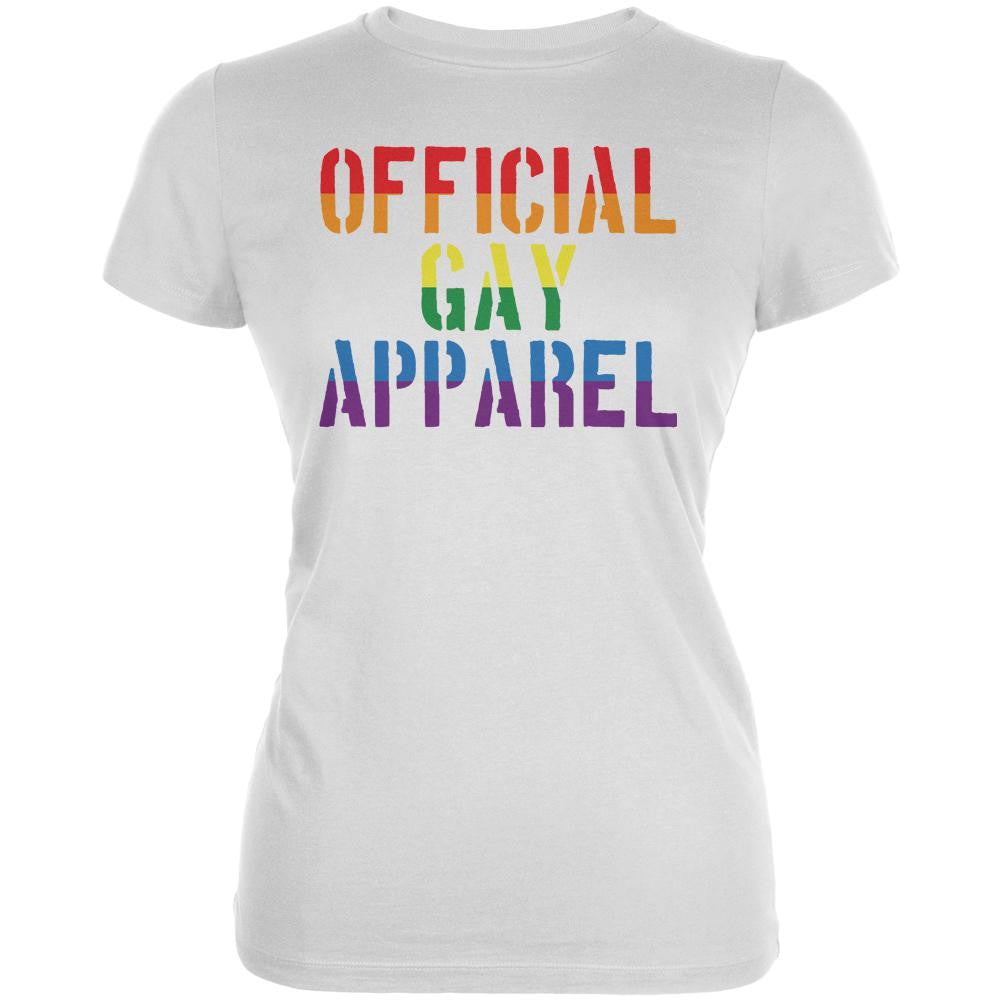 Christmas Official Gay Apparel Juniors Soft T Shirt Juniors T-Shirts Old Glory 2XL White
